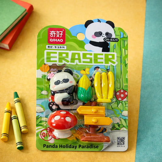 Pandaworld Paradise Eraser Pack (Assorted)