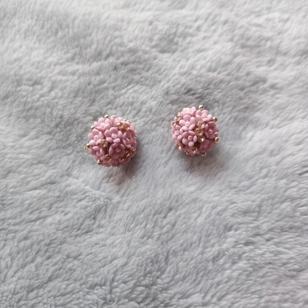 Sohi Floral Print Earring Studs S4846270