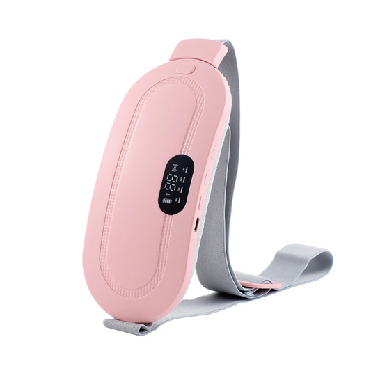 Rechargeable Electric Heating Massage Belly Wrap Belt for Cramps, Menstrual Period, Back Pain