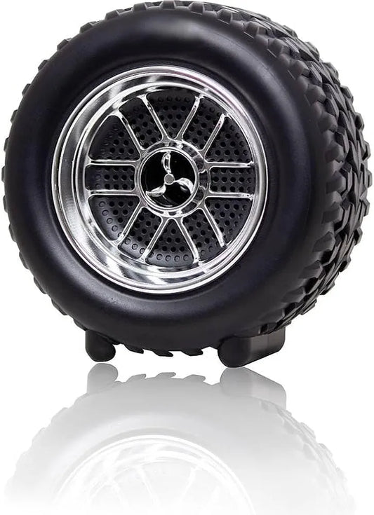 Tyre-Shaped Portable Bluetooth Speaker with LED Lights