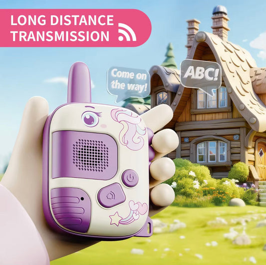 Cute Unicorn Walkie-Talkies (Set of 2) – Easy Grip Two-Way Radios for Boys & Girls