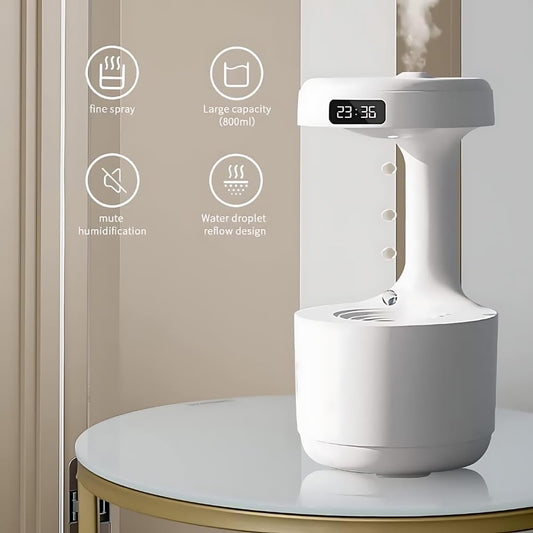 Anti-Gravity LED Aroma Humidifier with Floating Water Droplet Effect