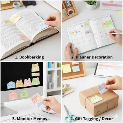 Kawaii Zoo Series Sticky Notes (Pack of 2)