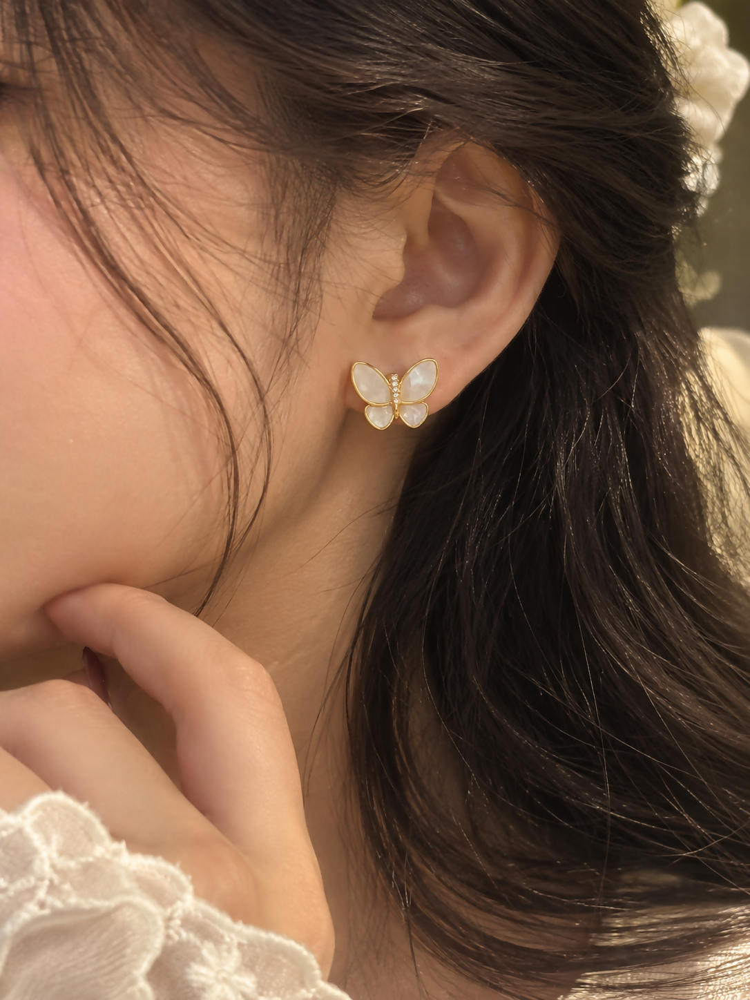 Beautiful Butterfly Stud Earrings