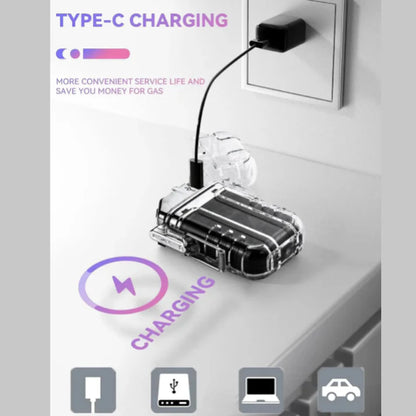 Rechargeable COB Torch Waterproof Dual ARC Lighter – LED Flashlight with Mini Work Light & Plasma Lighter