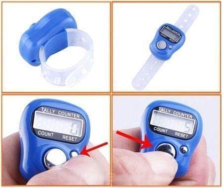 Finger Ring Digital Tally Counter with Led Display | Counter for Japa, Prayer