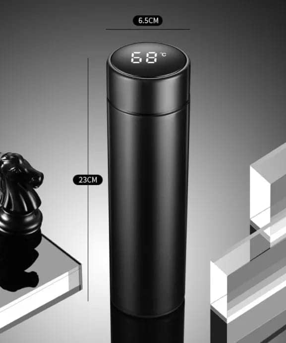 Smart Thermos Temperature Display Vacuum Bottle – 500ml