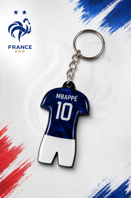 Mbappé #10 France Jersey Keychain