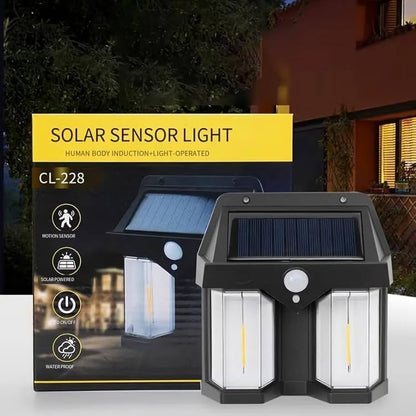 Solar Sensor Light CL-228 | Outdoor Wall Mounted LED Lamp
