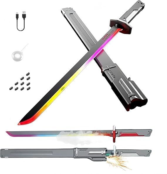 LED Sword with Smoke, Spark & Sound Effects