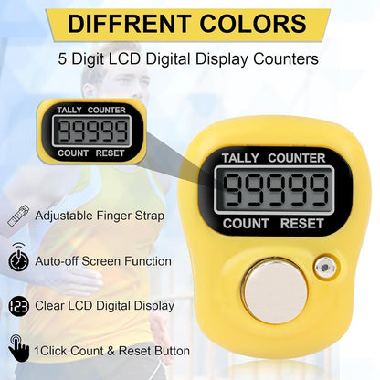 Finger Ring Digital Tally Counter with Led Display | Counter for Japa, Prayer