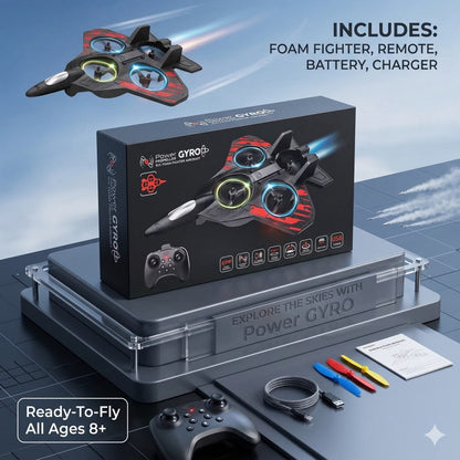 Power Gyro Propeller R/C Foam Fighter Aircraft | 2.4GHz Remote Control Foam Aircraft