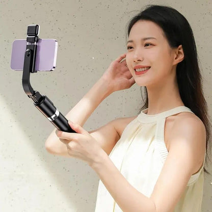 R1S-L Mini LED Fill Light 3-in-1 Tripod Selfie Stick – Multifunctional Aluminum Stand for Vlogging, Photography & Videography, Compatible with All Smartphones