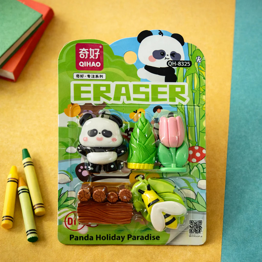 Pandaworld Paradise Eraser Pack (Assorted)