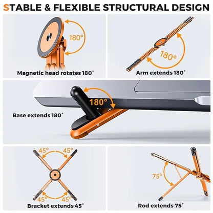 3-in-1 MagLock Laptop Riser, Phone & Tablet Stand