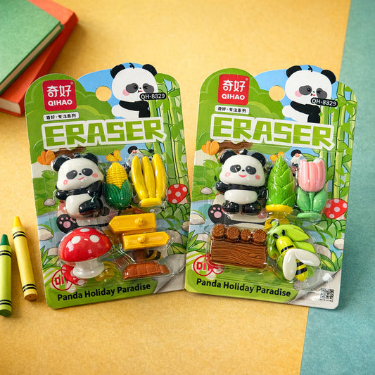 Pandaworld Paradise Eraser Pack (Assorted)