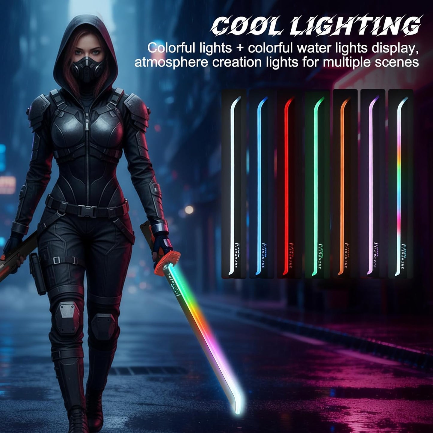 LED Sword with Smoke, Spark & Sound Effects
