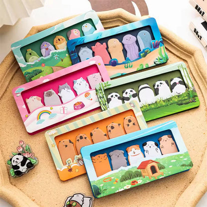 Animal Friends Bookmark Sticky Notes Set