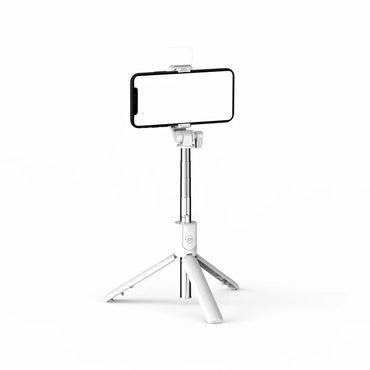 R1S Extendable 3 in 1 Selfie Stick Tripod with Bluetooth Remote Included and Rotatable