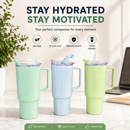 Travel Tumbler Mug – Large 1800ml Capacity with Leak-Proof Lid for Hydration
