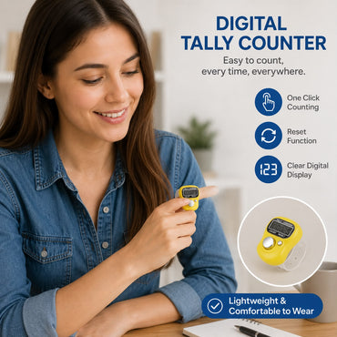 Finger Ring Digital Tally Counter with Led Display | Counter for Japa, Prayer