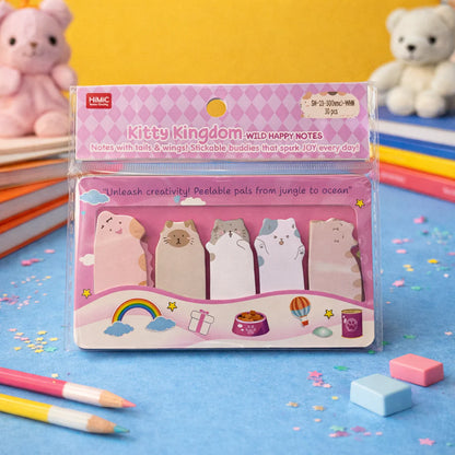 Animal Friends Bookmark Sticky Notes Set