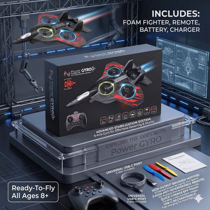 Power Gyro Propeller R/C Foam Fighter Aircraft | 2.4GHz Remote Control Foam Aircraft