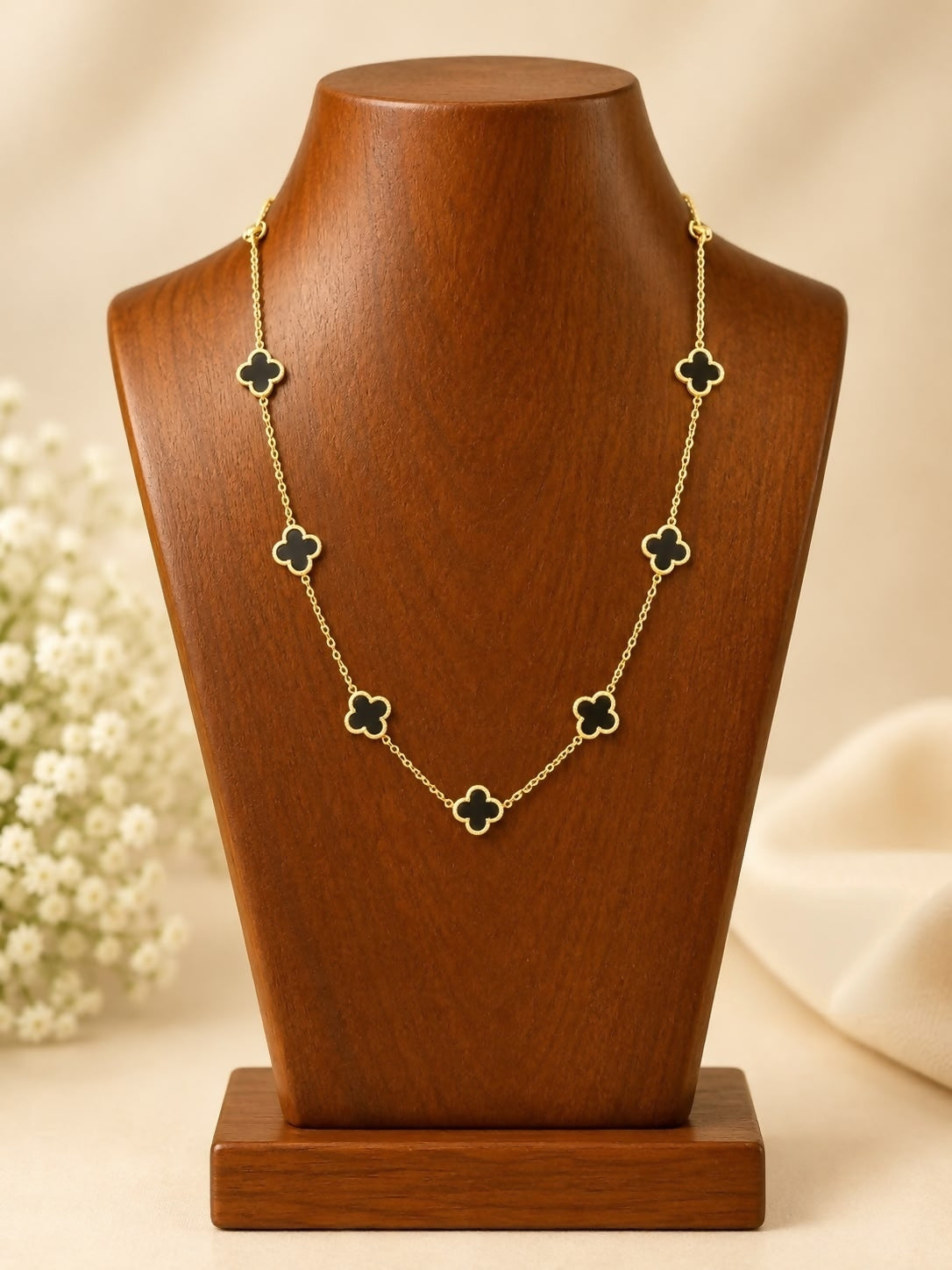 Charm of the Night Clover Necklace for Women