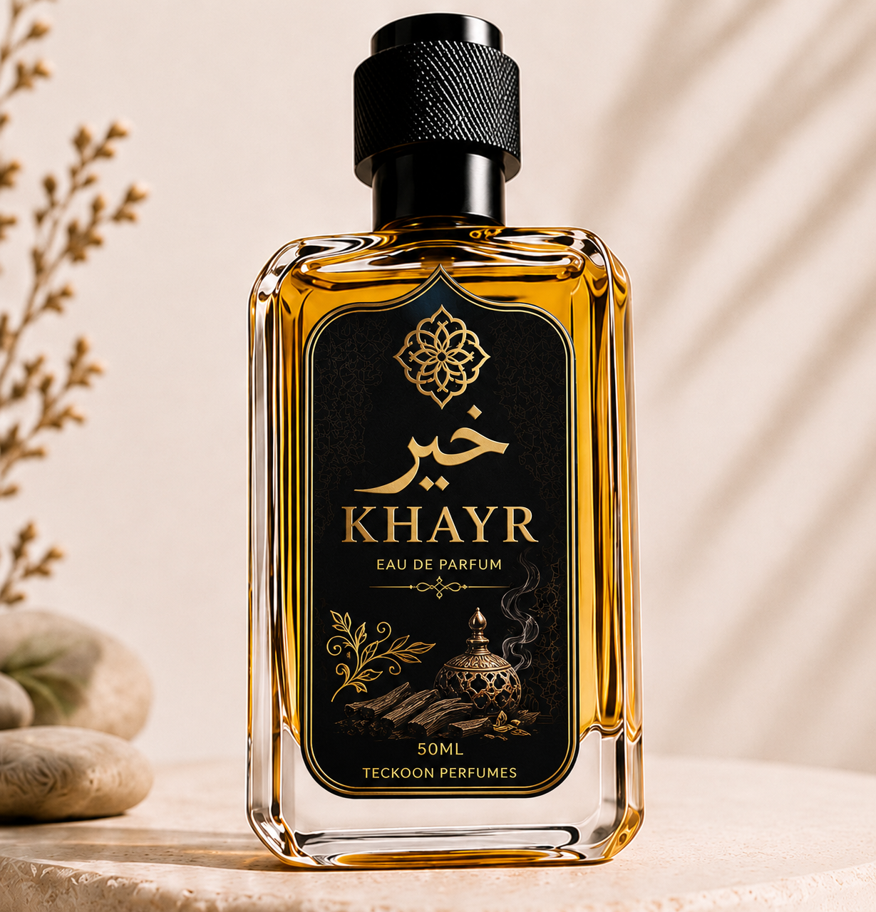 KHAYR Eau De Parfum – 50ml | Luxury Oud & Amber Fragrance