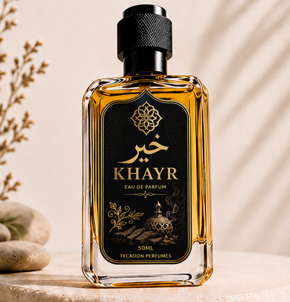 KHAYR Eau De Parfum – 50ml | Luxury Oud & Amber Fragrance