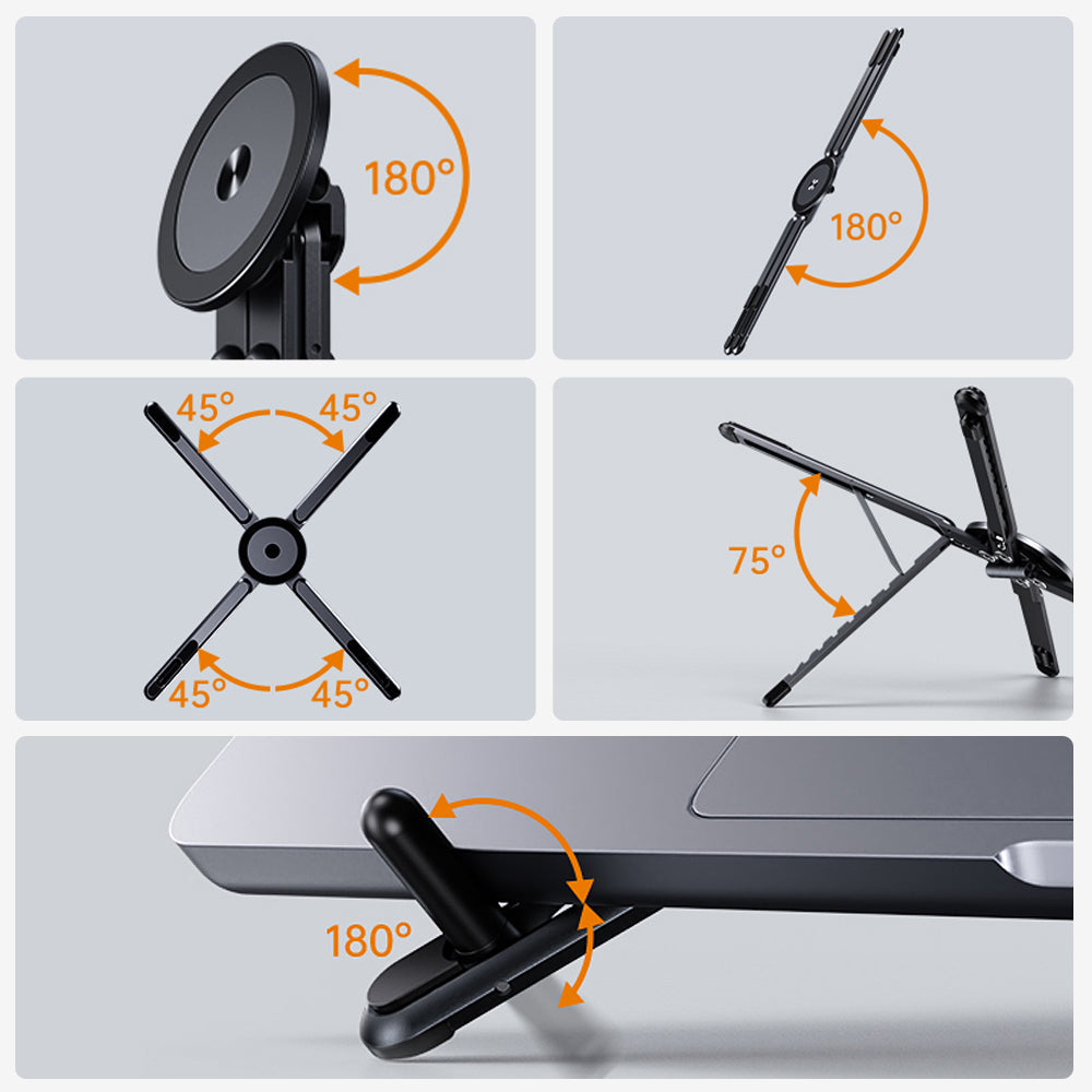 3-in-1 MagLock Laptop Riser, Phone & Tablet Stand