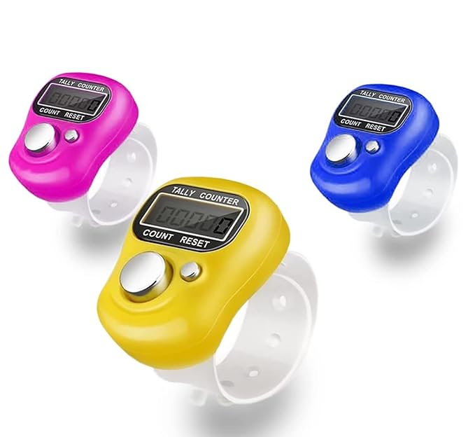 Finger Ring Digital Tally Counter with Led Display | Counter for Japa, Prayer