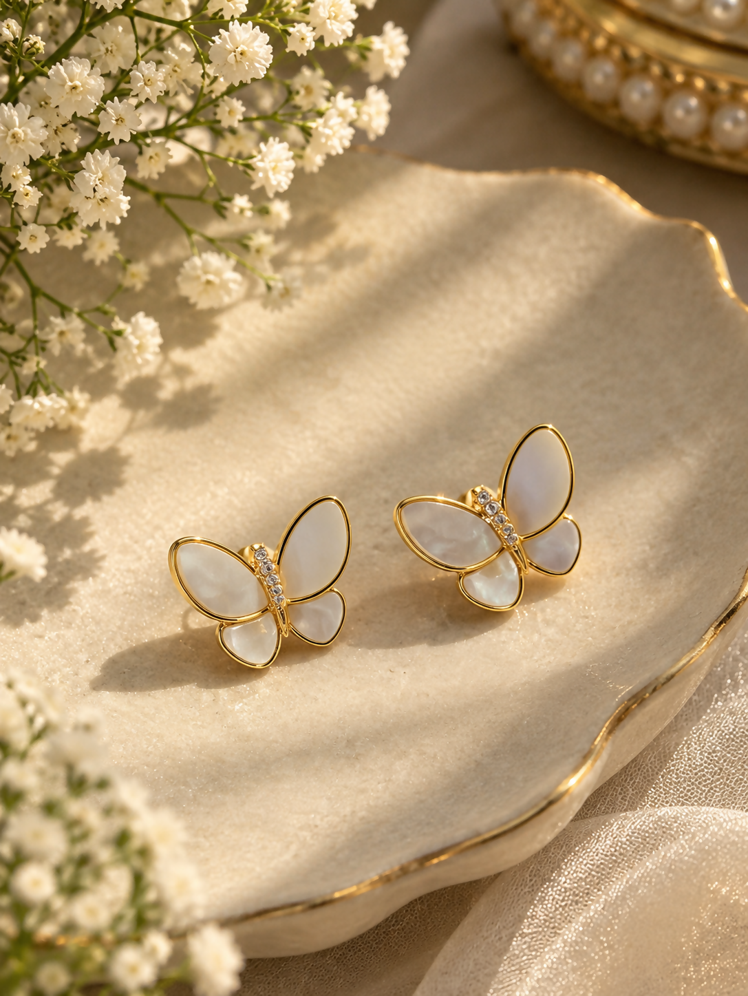 Beautiful Butterfly Stud Earrings