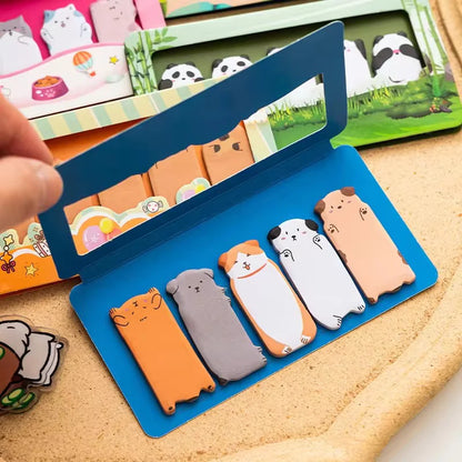 Animal Friends Bookmark Sticky Notes Set