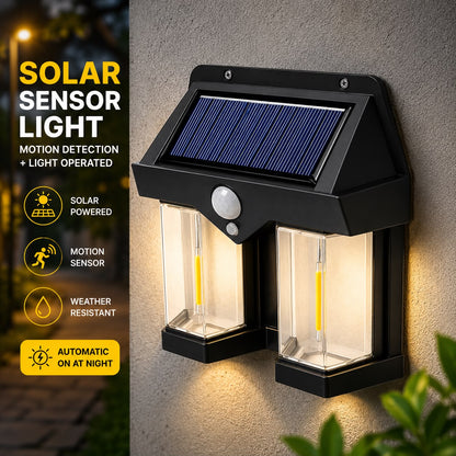 Solar Sensor Light CL-228 | Outdoor Wall Mounted LED Lamp