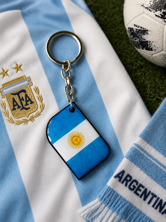Argentina Flag Keychain – National Flag Key Ring