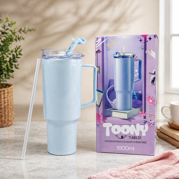 Travel Tumbler Mug – Large 1800ml Capacity with Leak-Proof Lid for Hydration
