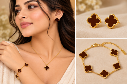 Radiant Clover Jewelry Set