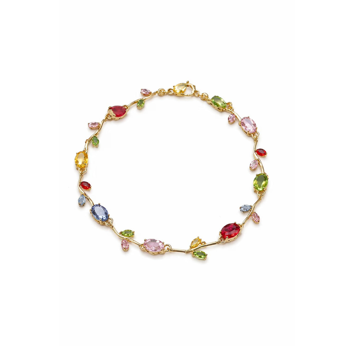 New Trendy Gold Plated Tulip Bracelet For Girls(0001)