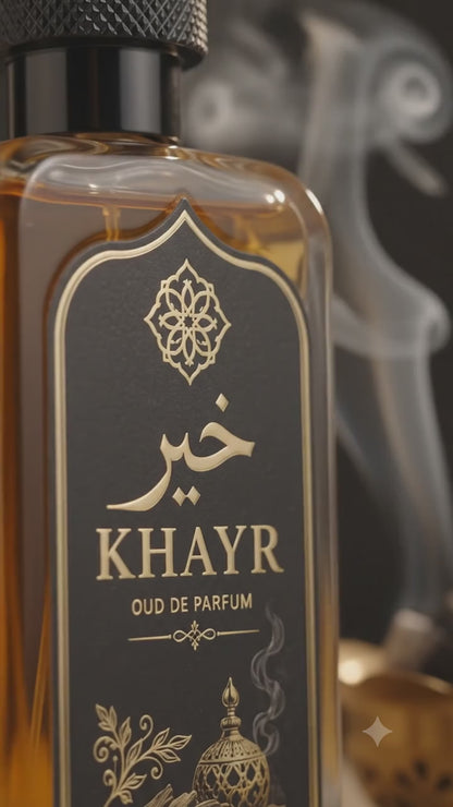 KHAYR Eau De Parfum – 50ml | Luxury Oud & Amber Fragrance