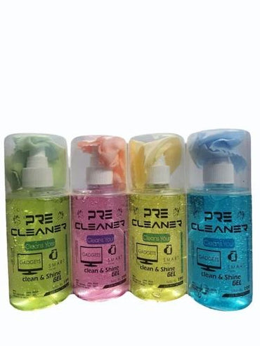 Pre Cleaner Clean & Shine Gel 225ml – Multipurpose Electronic Cleaner for LCD Screens, Laptops, Mobiles & Cameras (1 Pc Assorted)