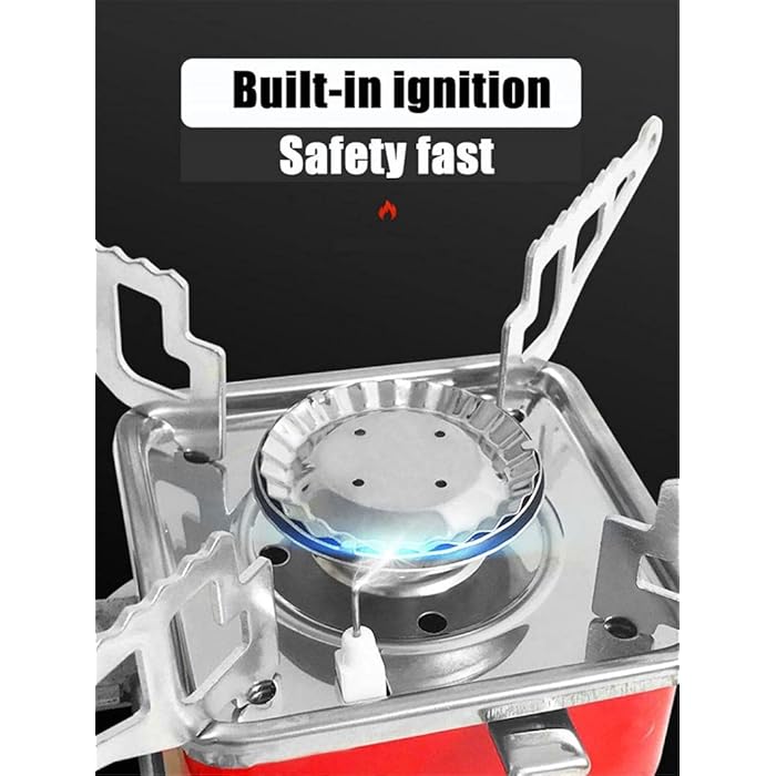 Mini Camping Gas Stove, Portable Card Type Stove With Folding Furnace