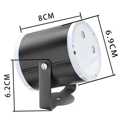 Mini Cylinder DJ Disco Laser Light with 16 Patterns & 4 Modes USB-Powered Party Light for Weddings,Clubs & Events