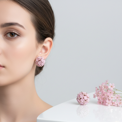Sohi Floral Print Studs S4846270