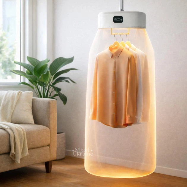 Portable Electric Clothes Dryer with Timer – Fast Drying Foldable Mini Garment Dryer Heater with Hook for Travel, Home & Hostel