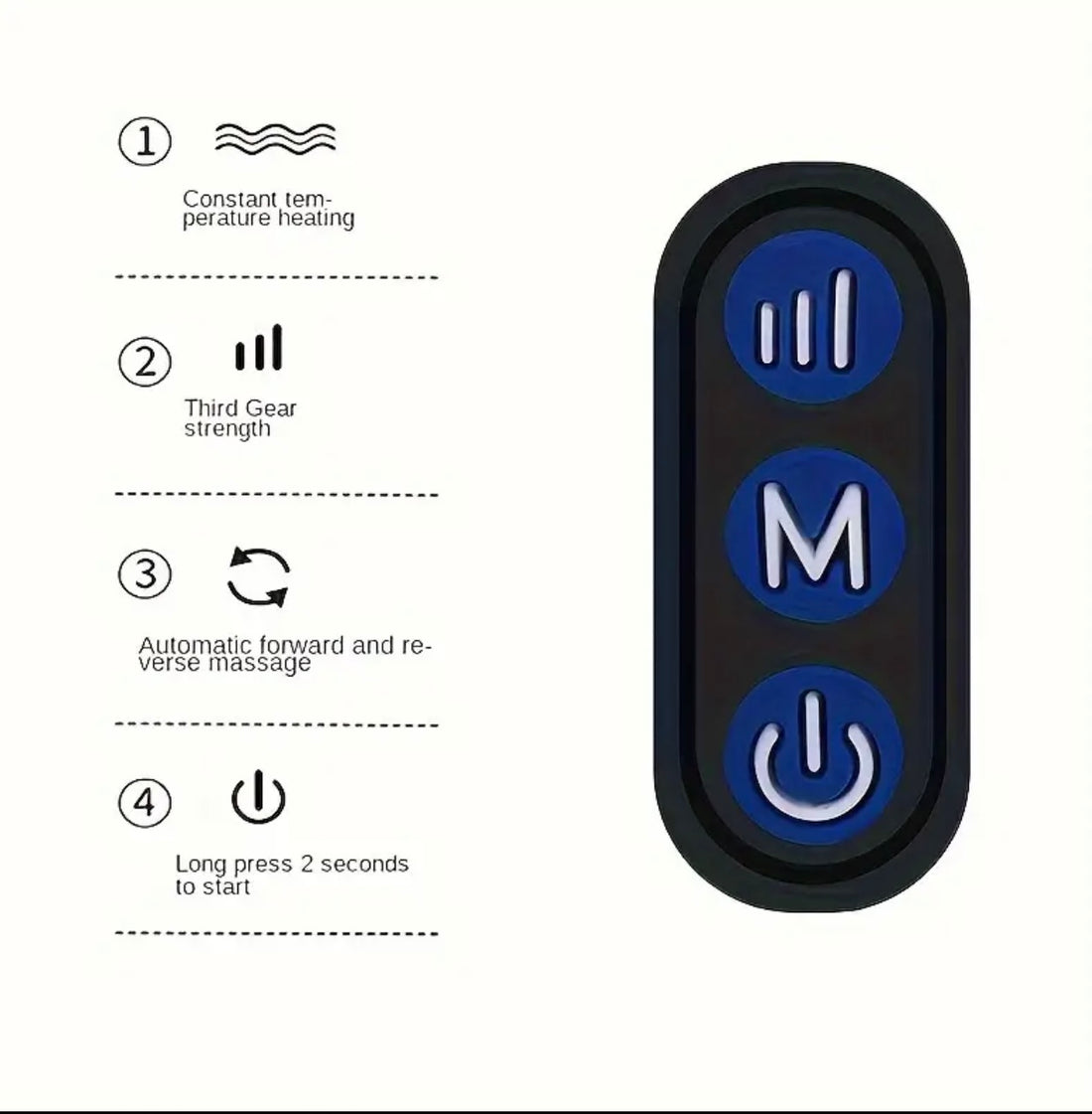 Portable U-Shaped Neck Massage Pillow | Relaxing Neck & Shoulder Massager Pillow - Simulates Hand Massage for Relaxation at Home, Office & Travel