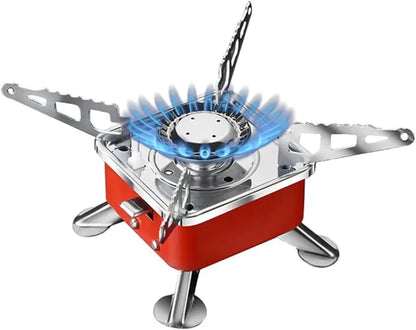 Mini Camping Gas Stove, Portable Card Type Stove With Folding Furnace