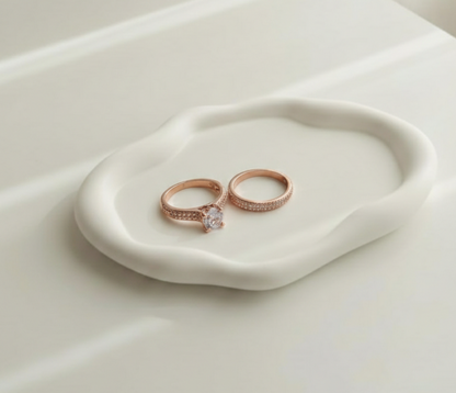 2pcs Rose Gold Colour Women's Rings S4511050