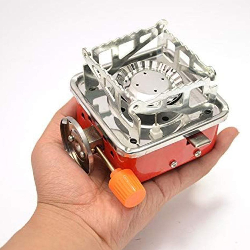 Mini Camping Gas Stove, Portable Card Type Stove With Folding Furnace