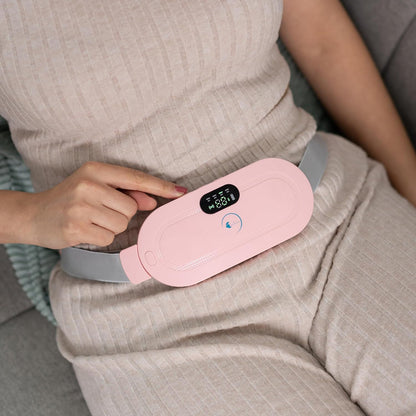 Rechargeable Electric Heating Massage Belly Wrap Belt for Cramps, Menstrual Period, Back Pain